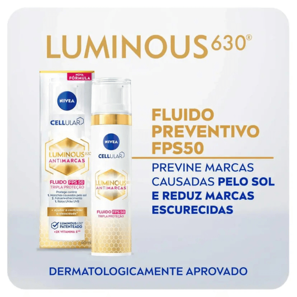 Nivea Fluido Facial Cellular Luminous 630 Antimanchas 40ml